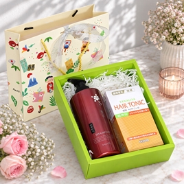 Giftset 20/10: Tinh dầu bưởi dưỡng tóc Yanagiya Hair Tonic Citrus 240ml và Dầu gội hoa trà Kumano óng mượt 600ml