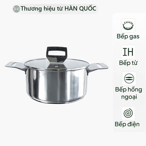 Nồi nấu ăn Yeon Haatz 20cm kèm vung HYP720
