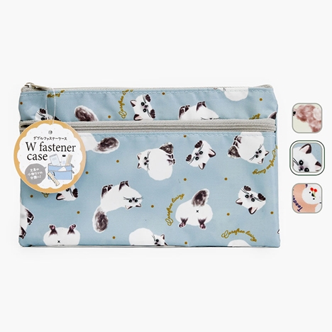 Túi đựng vật dụng 2 ngăn hình thú cưng 20x12cm (Nhiều mẫu)-Giao mẫu ngẫu nhiên