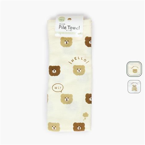 Khăn vải cotton hình gấu 28x70cm (Nhiều mẫu)-Giao mẫu ngẫu nhiên