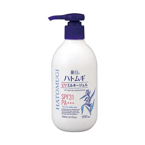 Gel sữa dưỡng thể chống nắng Nhật Bản chiết xuất ý dĩ Reihaku 250ml SPF 31/PA+++