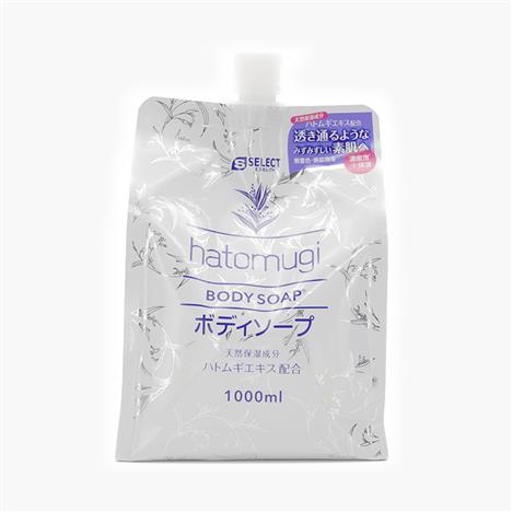 Sữa tắm dưỡng ẩm và làm sáng da Nhật Bản Hatomugi S Select 1000ml (refill)