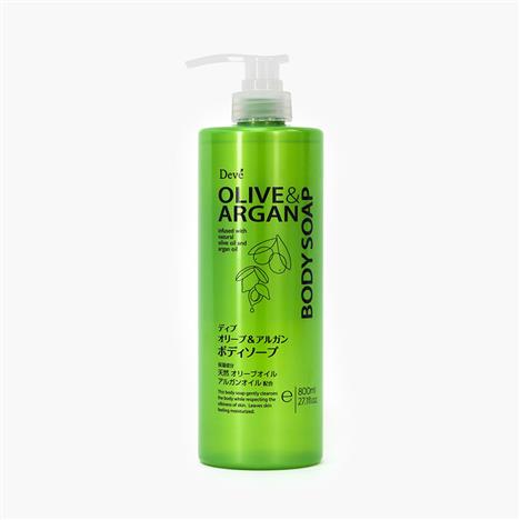 Sữa tắm sáng da Nhật Bản Olive & Argan 800ml 