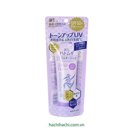 Gel chống nắng cấp ẩm nâng tone Nhật Bản chiết xuất ý dĩ Hatomugi  SPF50+ PA++++ 70g