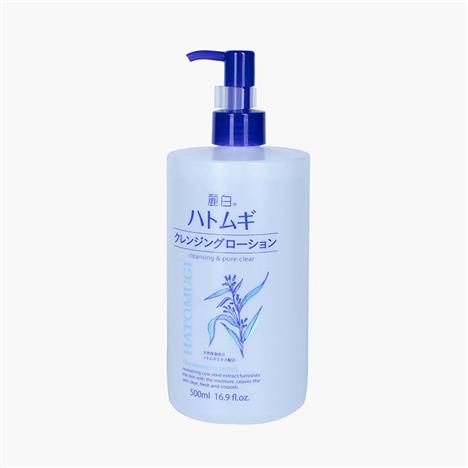 Lotion tẩy trang sạch sâu dưỡng sáng da Nhật Bản Hatomugi Reihaku 500ml