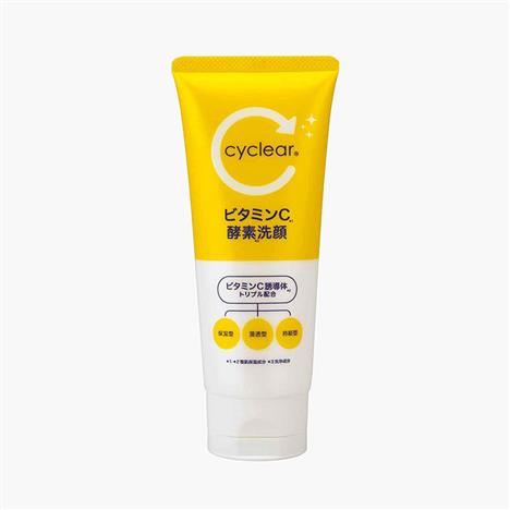 Sữa rửa mặt tạo bọt sạch sâu, sáng mịn da Nhật Bản Vitamin C Enzyme Cyclear 130g