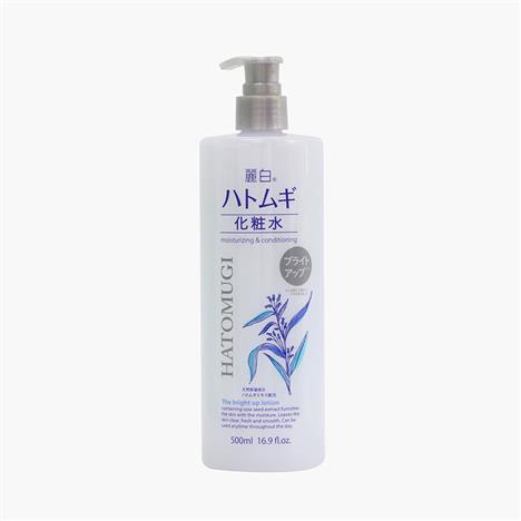 Nước hoa hồng cấp ẩm giúp dưỡng trắng sáng da Nhật Bản Hatomugi Reihaku 500ml