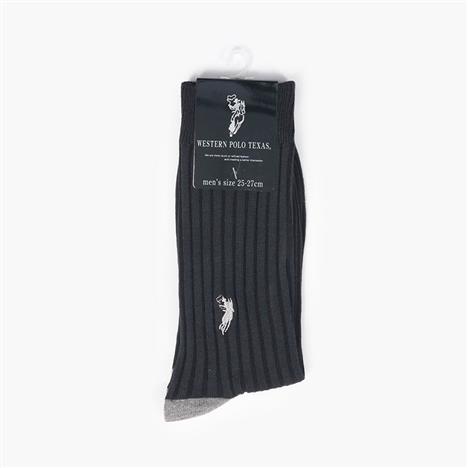 Vớ nam cổ cao gân chìm Western Polo Texas 25-27cm (Nhiều mẫu)-Giao mẫu ngẫu nhiên
