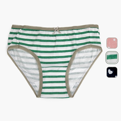 Quần lót nữ cotton cao cấp đáy 2 lớp cố định băng vệ sinh vải họa tiết size M, vòng hông 87-95cm (Nhiều mẫu)