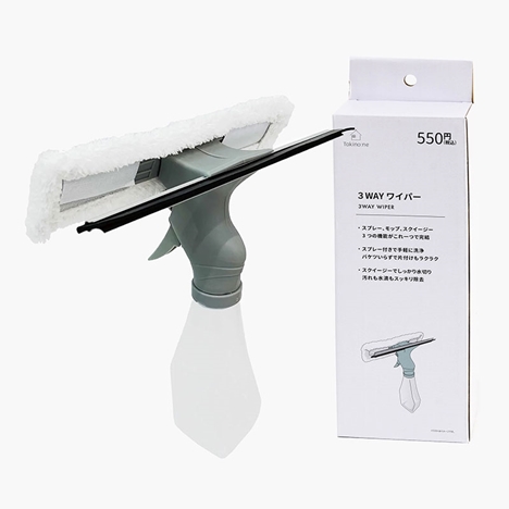 Cây gạt nước, lau kính, kèm bình xịt phun sương 3 WAY