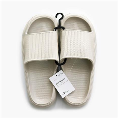 Dép nhựa quai ngang 26cm (Xám)