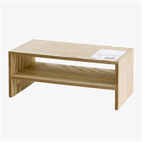 Kệ gỗ nhỏ để văn phòng phẩm, vật dụng 2 tầng 30x13.5cm