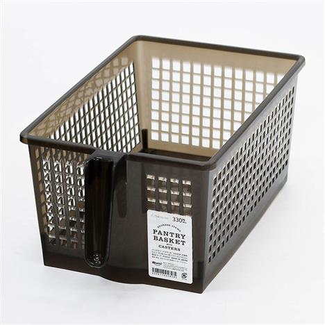 Rổ nhựa đựng vật dụng Nhật Bản có tay cầm, bánh xe 20.4x34.7cm