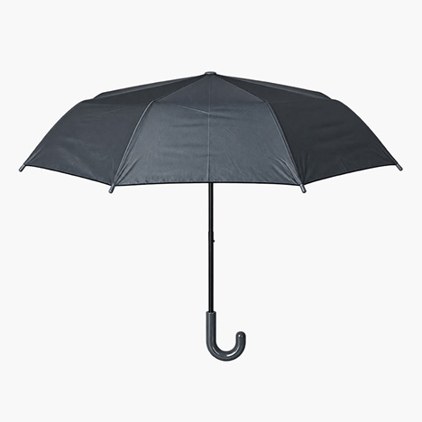 Cây dù gấp gọn, tay cầm móc treo 53cm (Xám)