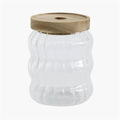 Hũ thủy tinh 500ml nắp gỗ