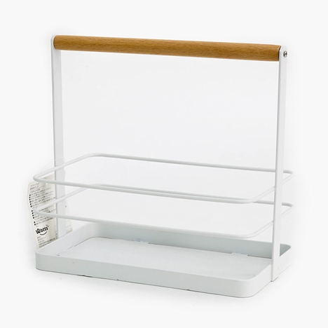 Khay để hộp gia vị có quai gỗ 21x11.5cm
