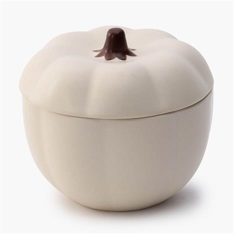 Chén bát gốm có nắp 10cm (Hình bí đỏ trắng), dùng được lò vi sóng