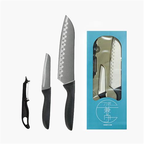 Bộ dao bếp đa năng, dao gọt trái cây và dao bào inox