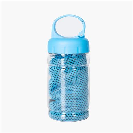 Khăn lau thể thao mát lạnh kèm bình đựng 90x30cm