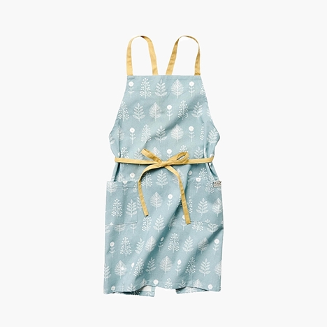 Tạp dề nấu ăn cao cấp 100% cotton (Xanh)