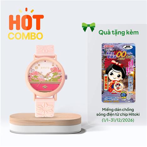 Đồng hồ hương thơm KAORU 38mm (Hương hoa Sakura)- Tặng miếng dán chống sóng điện từ (Từ 1/1-31/12/2026)
