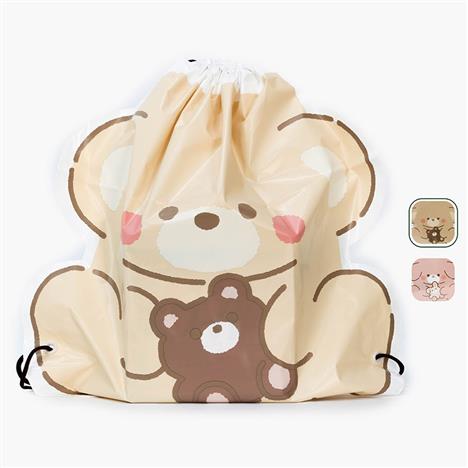 Túi dây rút du lịch hình thú cưng Amifa 39x42cm (Nhiều mẫu)-Giao mẫu ngẫu nhiên