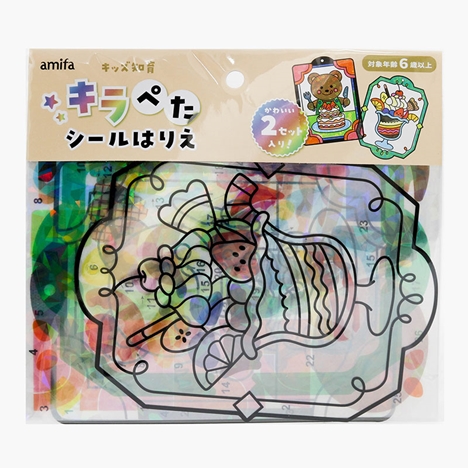Set Sticker dán trang trí 2 mẫu gấu và ly kem