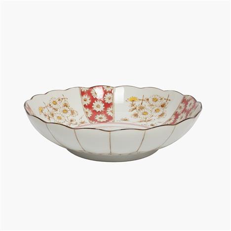 Đĩa sứ Nhật Bản 20.5cm sâu lòng, đĩa gốm sứ nông lòng, cạn lòng, dùng được lò vi sóng