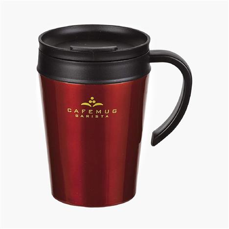 Ca, cốc, ly giữ nhiệt inox Pearl Metal 400ml có nắp (Đỏ) 