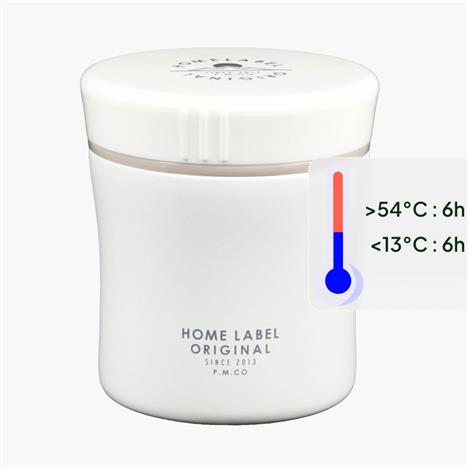 Hộp giữ nhiệt Pearl Metal Home Label 400ml (Trắng)