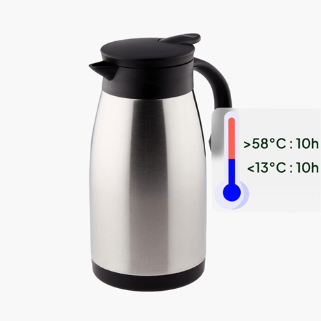 Bình giữ nhiệt Pearl Metal 1L, lòng bình inox 304