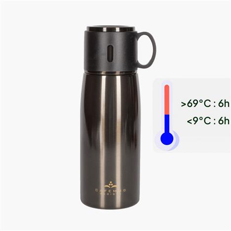 Bình giữ nhiệt Pearl Metal 500ml Cafe Mug, chất liệu inox 304 (Đen)