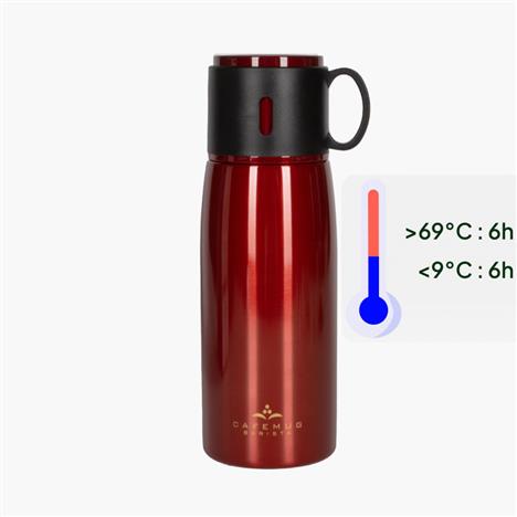 Bình giữ nhiệt Pearl Metal 500ml Cafe Mug, chất liệu inox 304 (Đỏ)