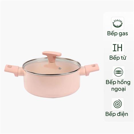 Nồi chống dính Ceramic Pearl Metal 20cm, không chứa PFOA, PTFE