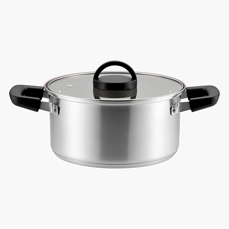 Nồi inox Pearl Metal phủ gốm Ceramic Lumier 20cm, dùng được bếp từ