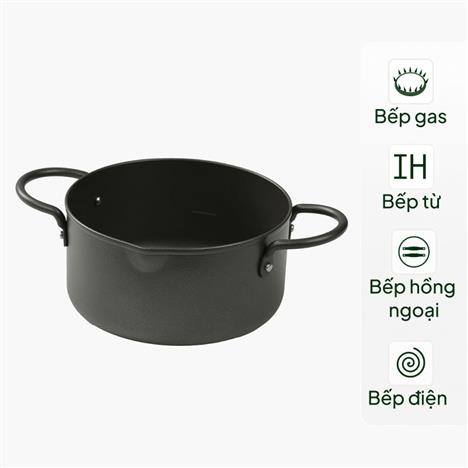 Nồi chiên ngập dầu 16cm, dùng được bếp từ