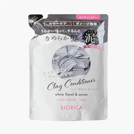 Dầu xả Nhật Bản đất sét Biorica Clay Conditioner 360ml, sạch bã nhờn, phục hồi hư tổn