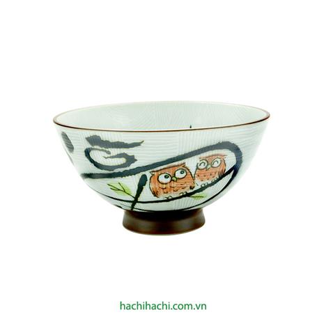 Chén bát sứ Nhật Bản, chén bát ăn cơm 11.5cm, dùng được lò vi sóng