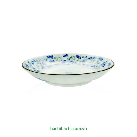 Đĩa sứ Nhật Bản 10cm, đĩa gốm sứ nông lòng, cạn lòng, dùng được lò vi sóng