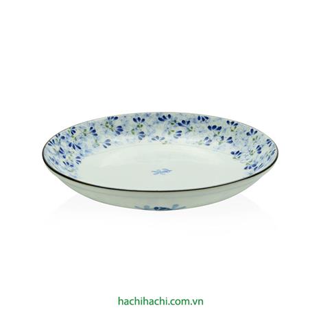 Đĩa sứ Nhật Bản 16.5cm, đĩa gốm sứ nông lòng, cạn lòng, dùng được lò vi sóng