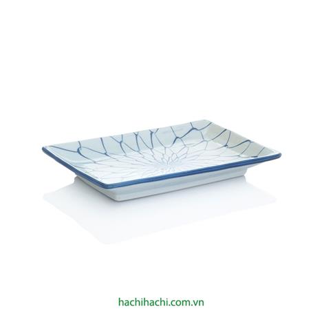 Đĩa sứ Nhật Bản 13x21cm, đĩa gốm sứ nông lòng, cạn lòng, dùng được lò vi sóng