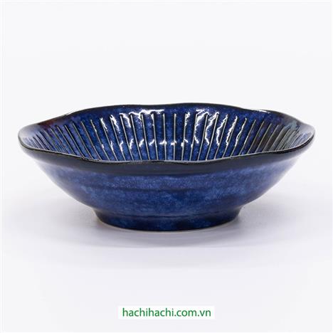 Đĩa sứ Nhật Bản 16.5cm sâu lòng, dùng được lò vi sóng