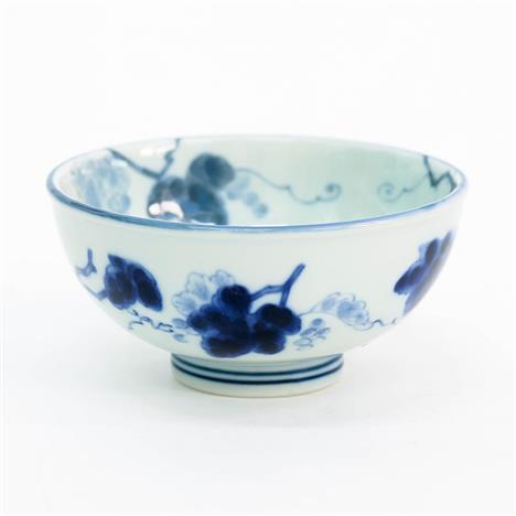 Chén sứ Nhật Bản, chén bát gốm sứ, bát ăn cơm, chén ăn cơm 11.5cm (Trái nho)