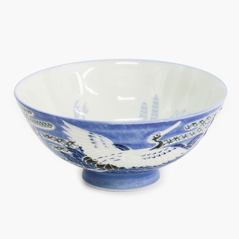 Tô sứ Nhật Bản 14.2cm (Họa tiết chim hạc)