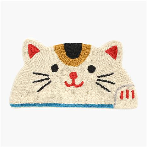 Thảm chùi chân, lau chân chống trượt hình mèo may mắn 35x70cm