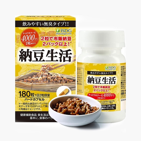 TPBVSK: Viên uống iSDG Natto Life Nhật Bản 4000FU  180 viên, giảm hình thành huyết khối