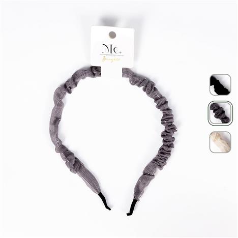 Băng đô cài tóc vải đính kim cương (Nhiều mẫu)-Giao mẫu ngẫu nhiên