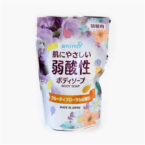 Sữa tắm dưỡng ẩm Nhật Bản dịu nhẹ hương hoa trái Animo Weak acid Fruity Floral 340ml