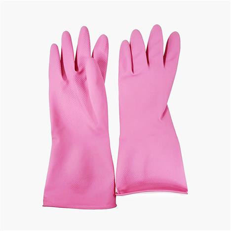 Bao tay cao su chống trượt loại dày size M (Hồng)