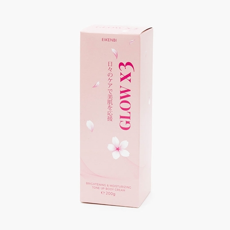 Kem dưỡng thể nâng tông trắng da và dưỡng ẩm mềm mịn Eikenbi Glow x3 200g